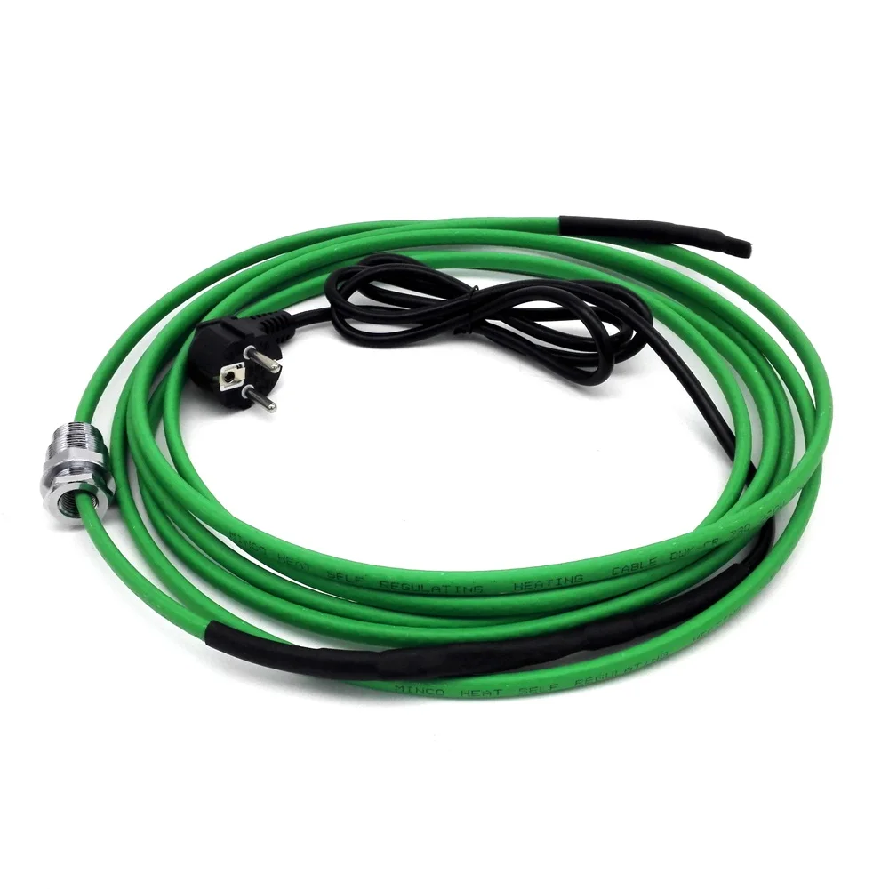 

1-15 meters 220V 17W/m Electric Heating Cable for Installation Inside the Water Pipe (Pipelines) with Coupling for Entering Pipe