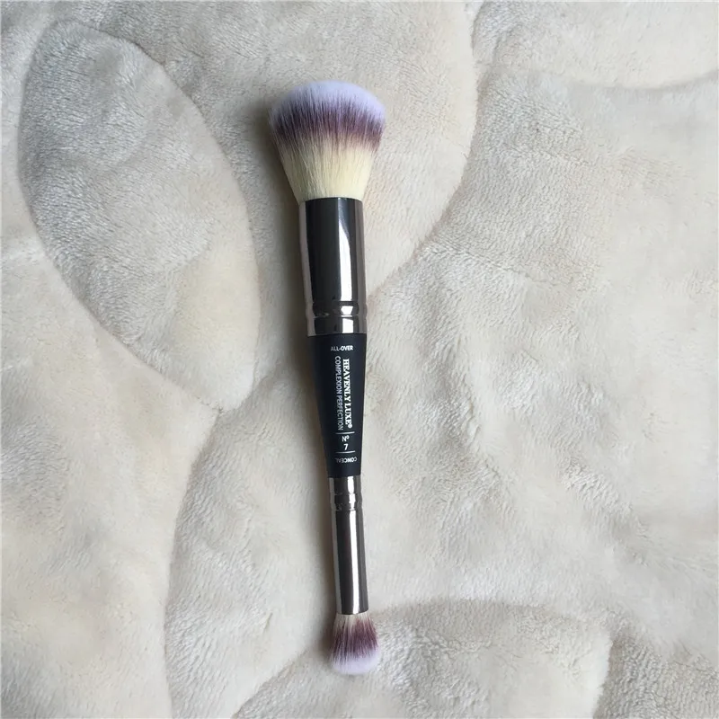 Небесный LUXE лица PERFECTION BRUSH#7-Двусторонняя консилер Foundation контур теней для век выделяя кисти для макияжа