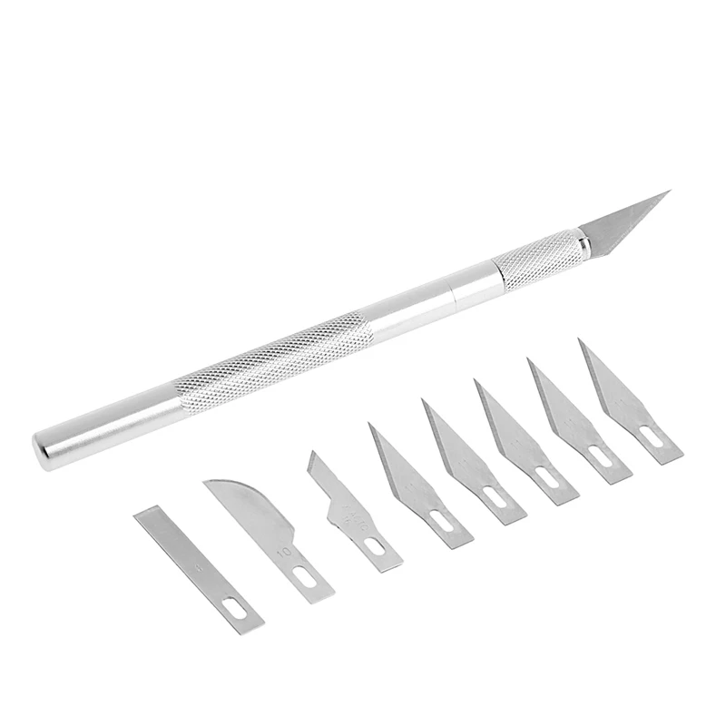 

9 Blades Wood Carving Cutting Tool Fruit Food Engraving Knife Scalpel Repair Hand Tool Sets