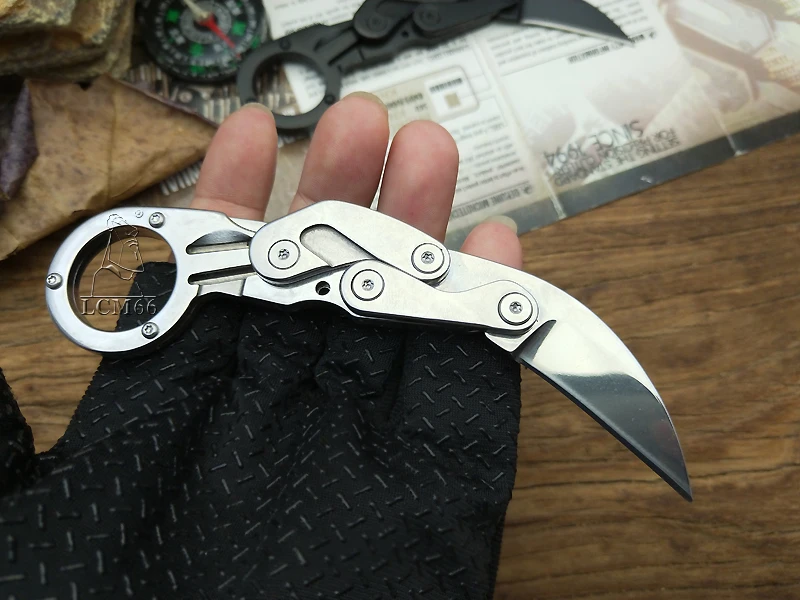 LCM66 механический karambit Скорпион коготь нож открытый кемпинг джунгли выживания битва Фиксированным Лезвием Охотничьи ножи самообороны тоже