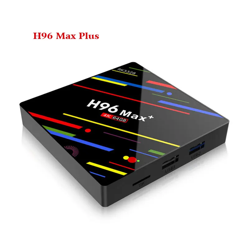 H96 MAX Plus Android 8.1 4g 32g 64g Set Top Box 4 k Ultra HD H.265 Smart TV Box USB 3.0 Double Wifi 2.4/5.0ghz Media Player