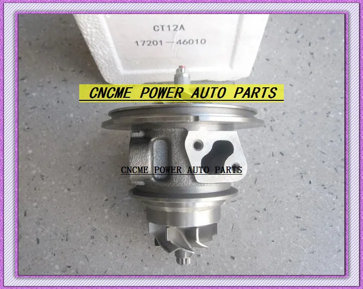Turbocharger Cartridge CHRA Core CT12A 17201-46010 17201 46010  For TOYOTA Lexus Soara Soarer Supra 90- Twin Turbo 1JZ-GTE 1JZGTE 2.5L (2)