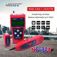 Network monitoring cable tester LCD NF-308 Wire Fault Locator LAN Network Coacial BNC USB RJ45 RJ11 red color NF_308 free shipping noaya nf 822 new coming underground wire locator