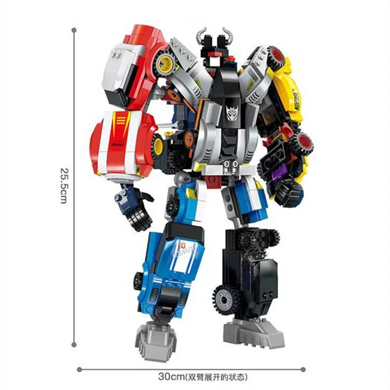 

Enlighten 6 IN 1 Sky Hunter War God transformation Robot Six vehicles Building Blocks Sets Bricks Educational Toys For Children