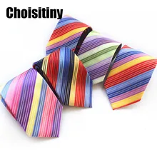 Классические мужские галстуки из микрофибры и полиэстера, дизайн, галстуки на шею, 7 см, полосатые галстуки для мужской формальный деловой свадебной вечеринки Gravatas