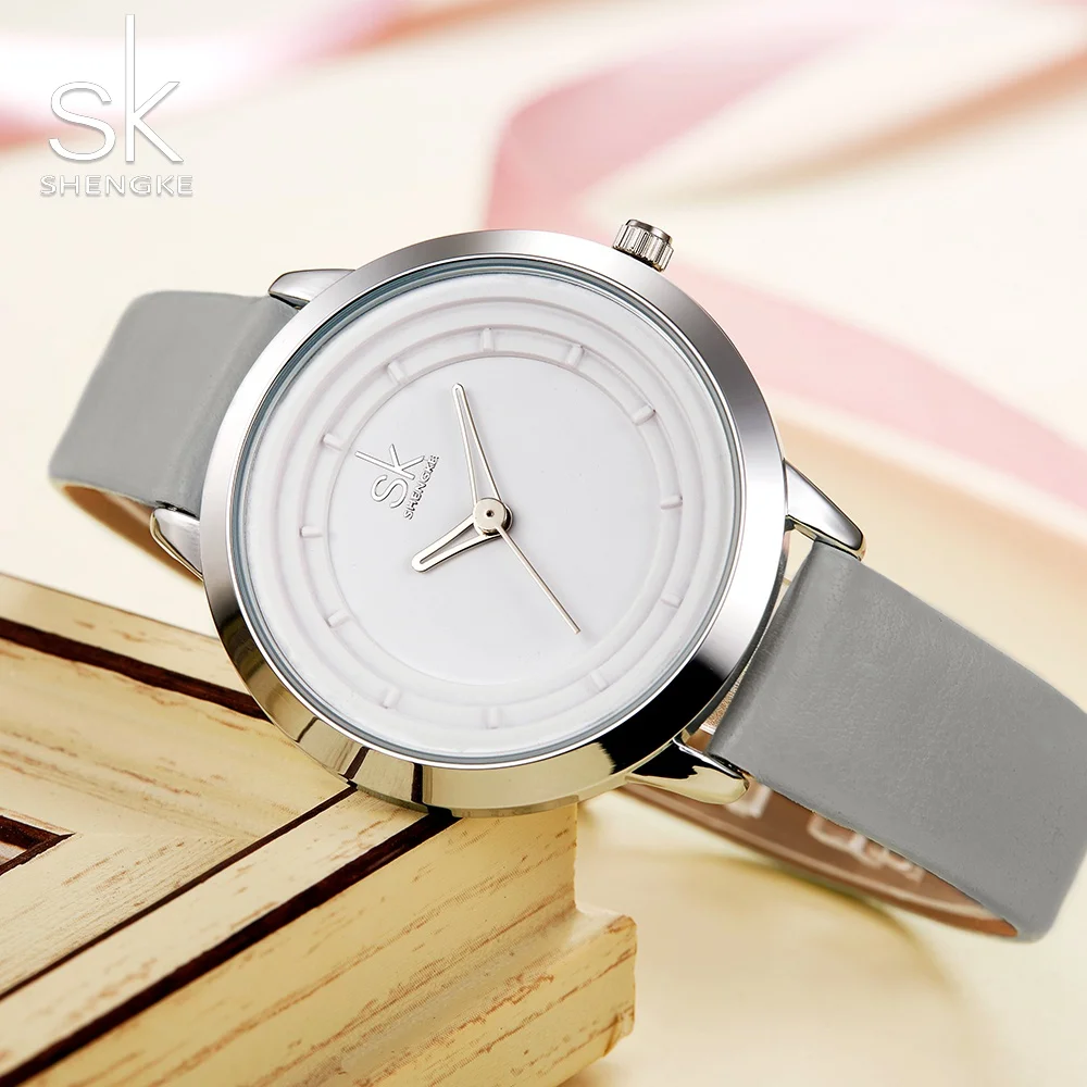 SHENGKE женские часы лучший бренд класса люкс SK модные кожаные reloj mujer relogio