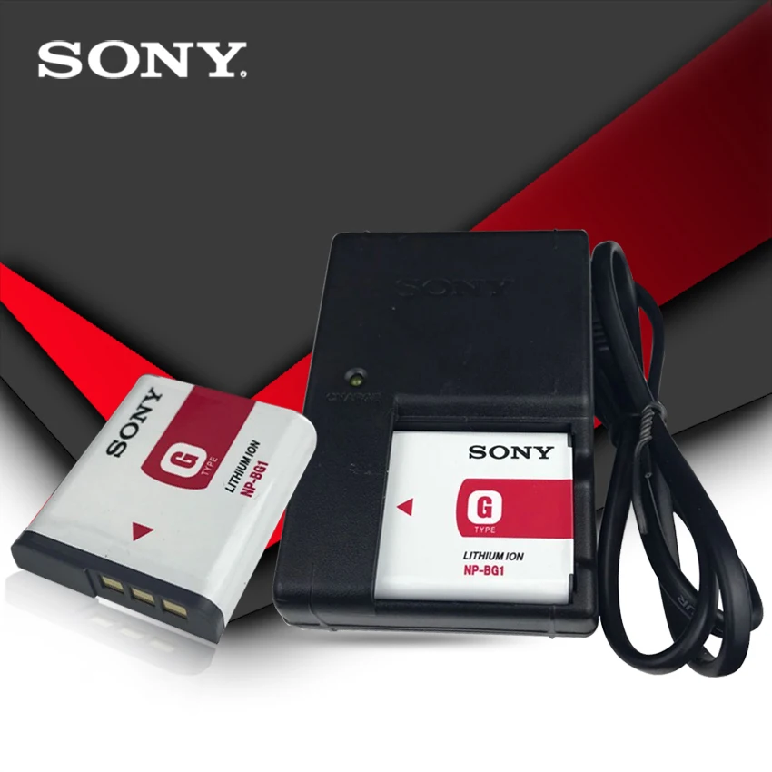 2 шт./лот sony NP-BG1 NP BG1 NPBG1 FG1 комплектующие фотоаппарата sony DSC W120 W125 W130 W150 W170 W200 W210 W220 W230 W290 T20 T100 HX30+ Зарядное устройство