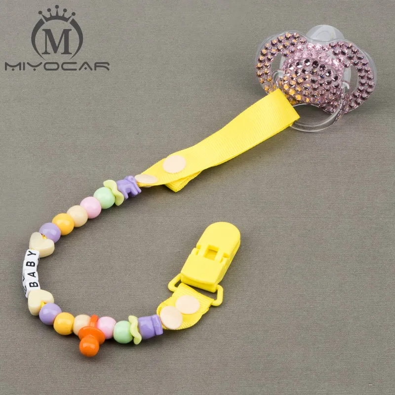 MIYOCAR Personalised Any name Hand made funny yellow white beads banana