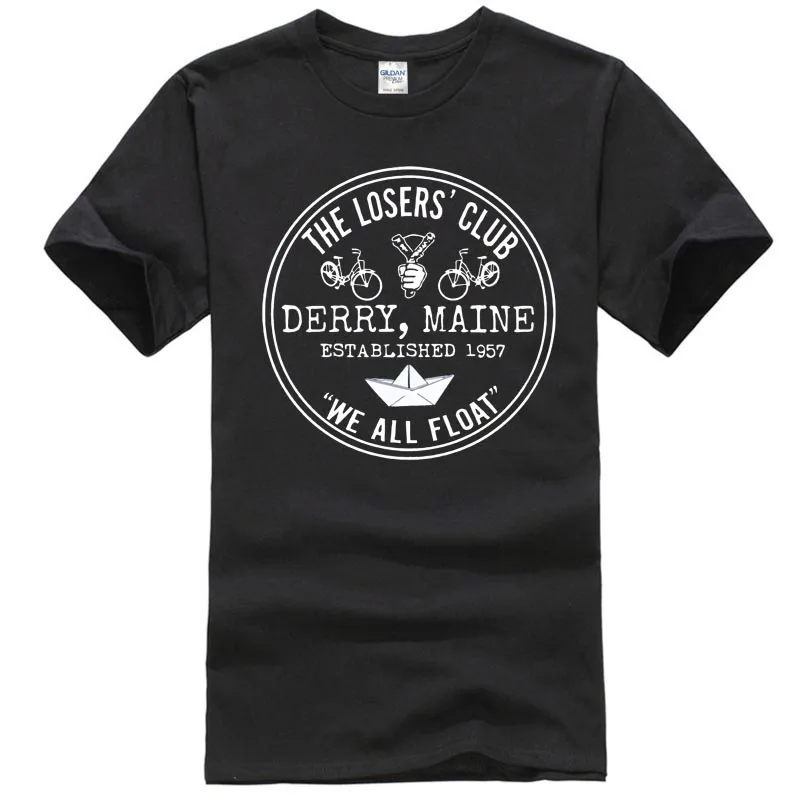 

The Losers Club Emblem White Text - Derry Maine Popular Tagless Tee T-Shirt