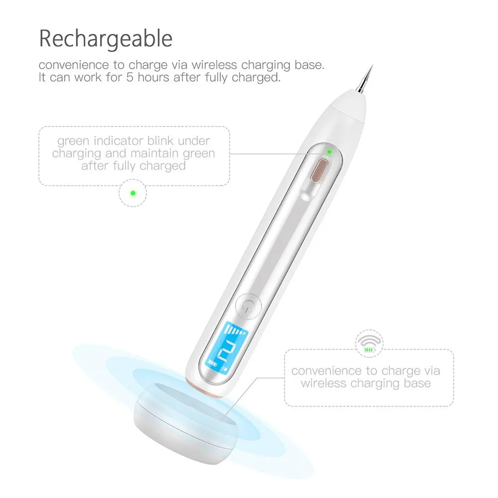 Novo Laser Plasma Caneta Remover Sardas Rosto Recarregável Rugas Verruga Ponto Mole Tatuagem Dot Removedor Facial Pele Mais Limpa 2020 8 Novo laser plasma caneta 2019 remover sardas