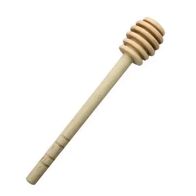 Новая портативная деревянная медовая ложка для медовой банки с длинной ручкой
