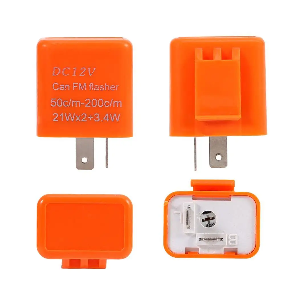 

Universal Adjustable Frequency Square Flashing LED Flasher Motorcycle LED Lights Turn Signal Indicator 12V Flash Relay