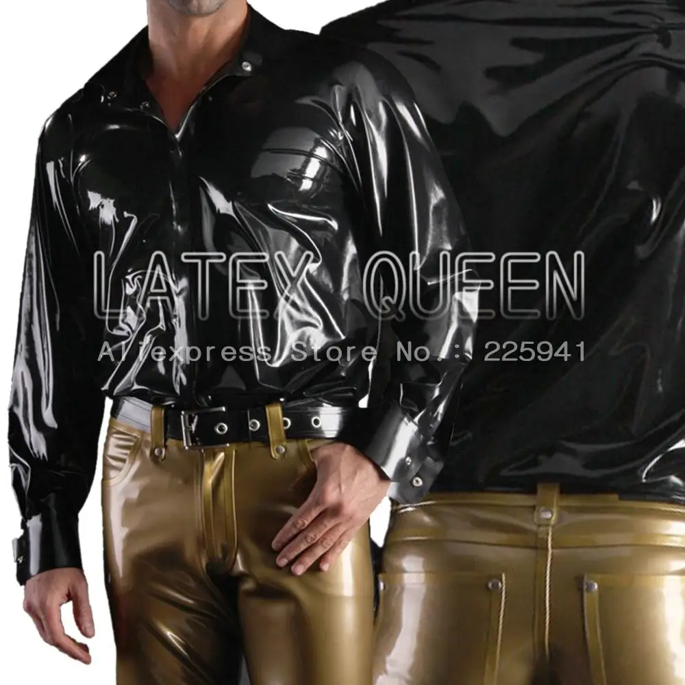 New arrival !!! Men's latex shirt