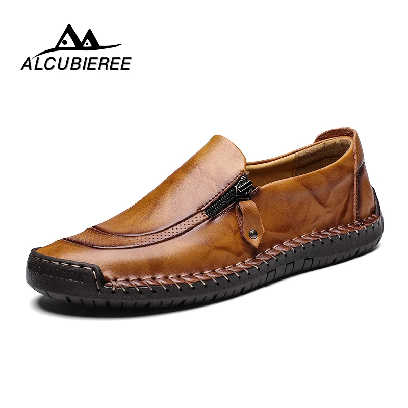Г. Новая брендовая мужская обувь из натуральной кожи больших размеров 38-48 модная повседневная обувь дышащая мужская обувь на плоской подошве Лоферы Мужская обувь для вождения