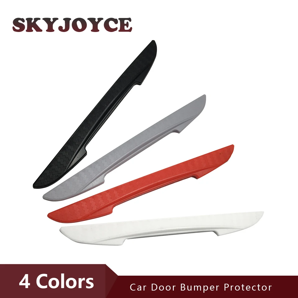 

4PCS Universal Car Door Bumper Sticker Edge Protector Guard Anti-Rub Scratch Protection Strip Moulding Decals DIY Car-styling