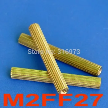 

(100 pcs/lot) 27mm Threaded M2 Brass Female-Female Standoff, Spacer.
