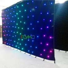 3x6 м Диско диджей использование светодиодный занавес звезды Сделано в Китае