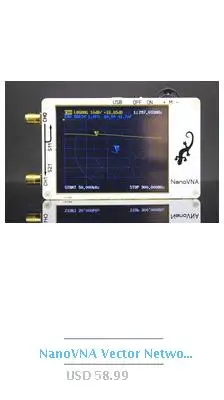 РЧ КСВ отражение моста частота 0,1-3000 МГц антенный анализатор VHF УВЧ VSWR обратные потери разъемы: SMA