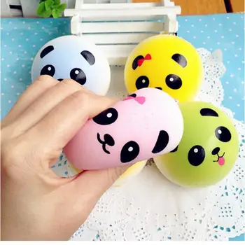 

New Mini Phone Straps Kids toy Jumbo Donuts Panda Ice cream Rising Bun Slow Squeeze Squishy Charms Cute Soft Bread Chain