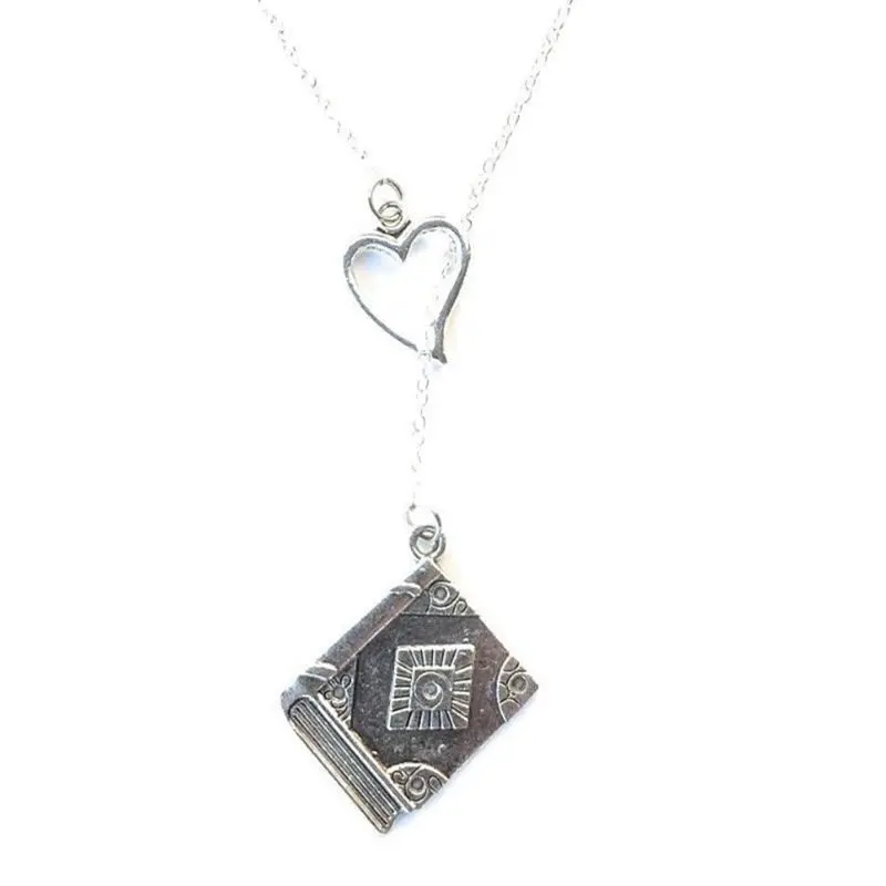 Ожерелье с подвеской в виде книги надписью Love Heart | Украшения и аксессуары