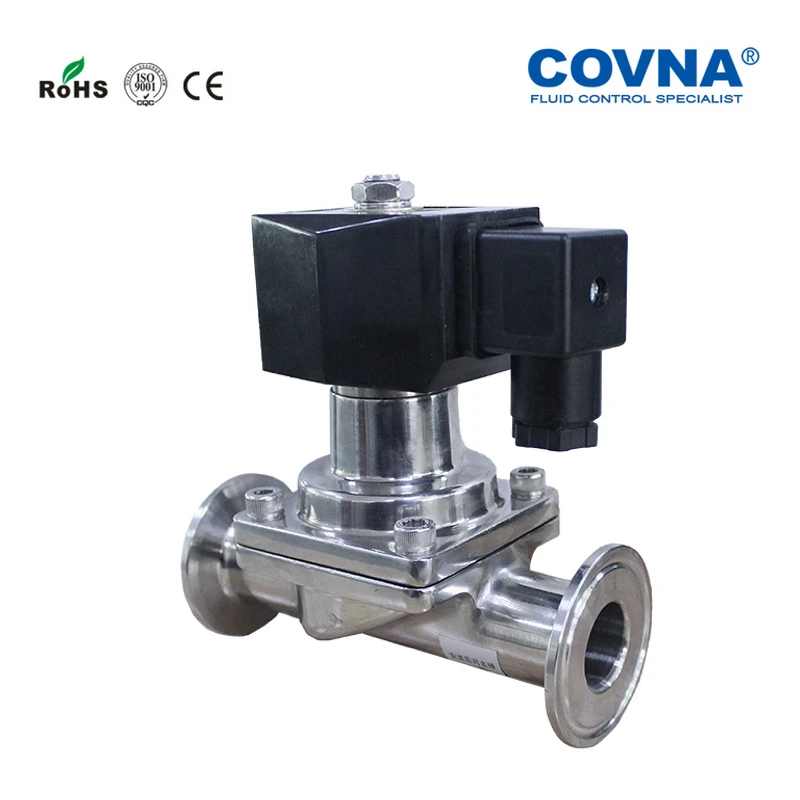 COVNA Tri Clamp 1,2 дюймов OD: 50,5 мм, ID: 32 мм санитарный электромагнитный винт из нержавеющей стали 304 уплотнительное кольцо из ПТФЭ