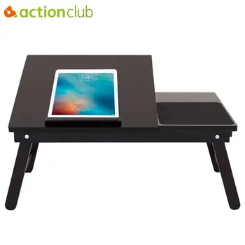 

Actionclub High Quality Wooden Laptop Table Multipurpose Home Computer Desk Students Dormitory Beds Folding Laptop Tables
