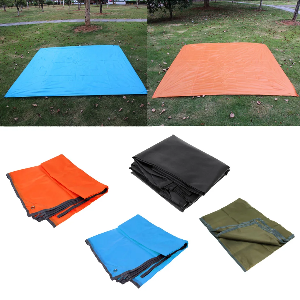 Outdoor Fishing Hiking Tent Footprint Tarp Groundsheet 4 Person for