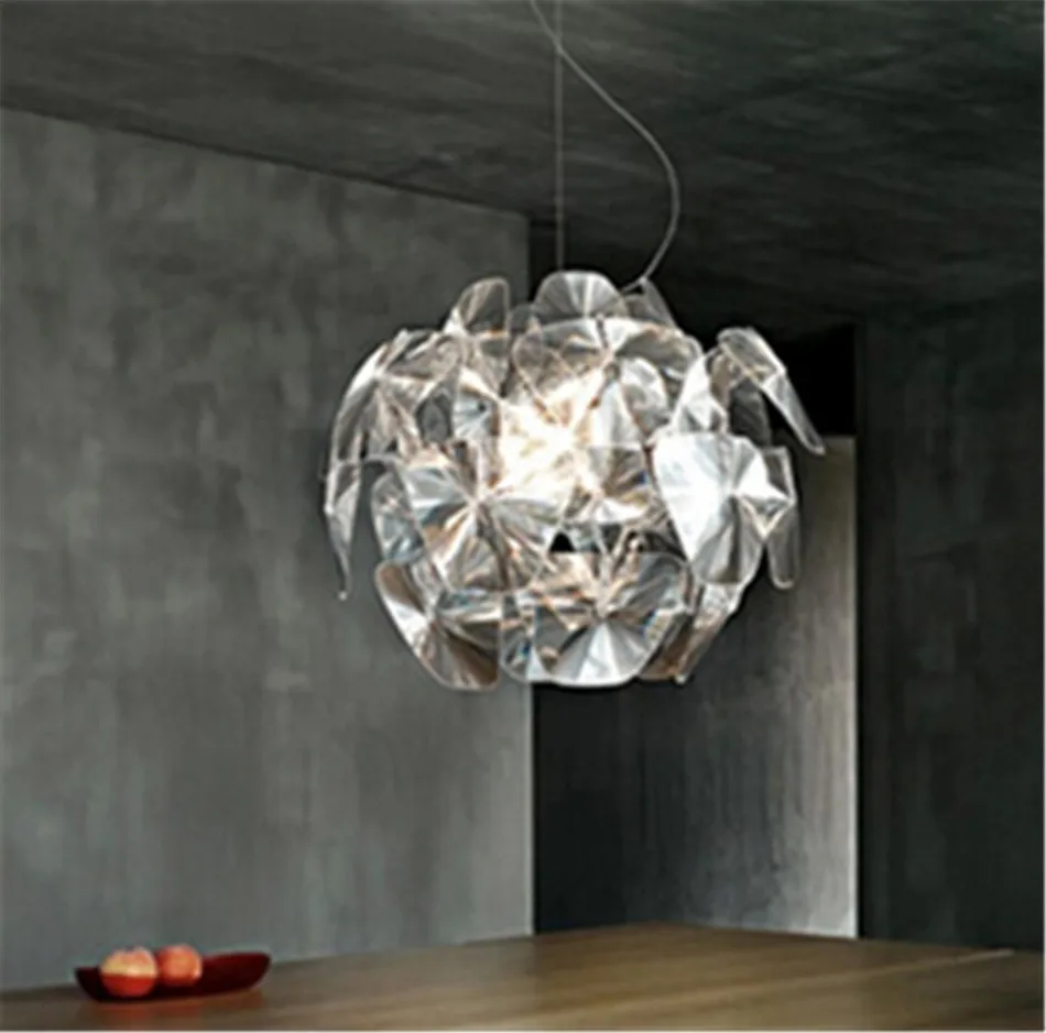 Aliexpress com moderne kurze kreative transparentem löffel tannenzapfen acryl führte e14 pendent lampe für wohnzimmer bar hängige beleuchtung lampe n 1019