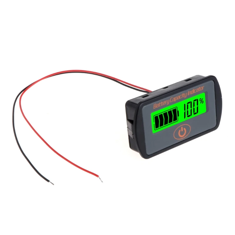 

5-70V Adjustable LCD Car Lead-Acid Lithium Battery Voltmeter Voltage Tester Touch-Type Voltage Battery Capacity Indicator LY7S