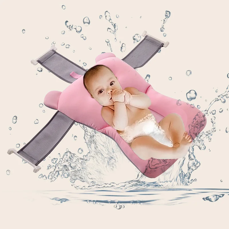 Детские противоскользящие ванна для купания новорожденных Складная Ванна сетки площадку стул полки новорожденных Ванной сиденье Детские