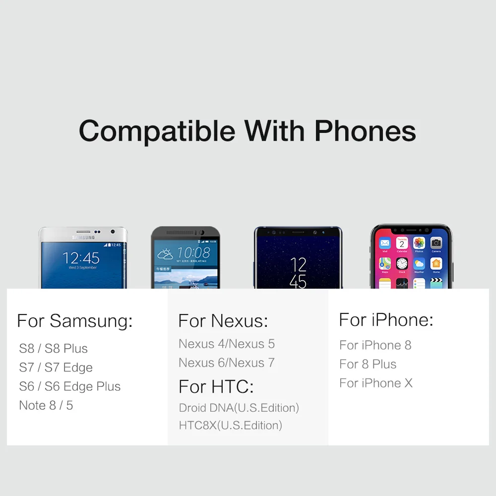 RAXFLY Qi Wireless Charger 10W stand For iPhone X 8 Plus USB quick Fast Charging pad For Samsung S8 Plus S7 S6 edge Note 8 Dock 