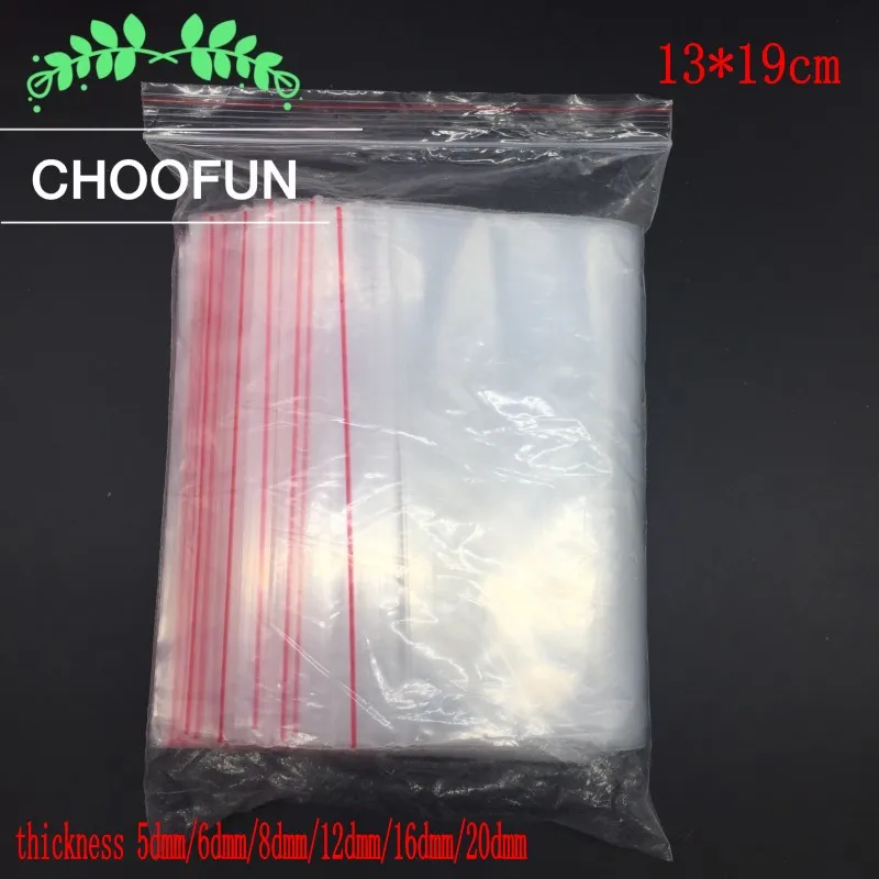 Buy 100pcs 13x19cm PE Zip lock Packaging Bags Gift Bag