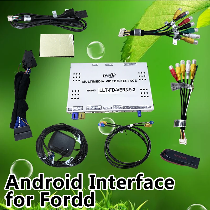 Все-в-1 Plug & Play Android gps-навигация для Ford SYNC 3 Edge Fiesta и т. д. с приложением Mirrorlink управление рулевым колесом