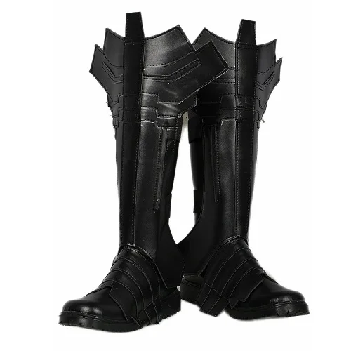 XCOSER Бэтмен армейские косплейные ботинки вечерние loween Y черные туфли высокого качества кожа фильм косплэй сапоги и ботинки для девочек обувь для мужчин - Цвет: As shown
