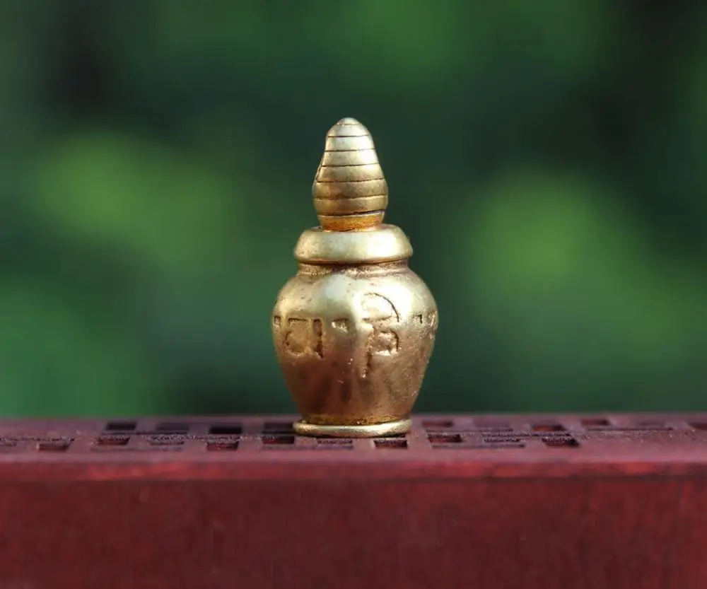 3 см Тибетский буддизм чистый цвет вращающийся открытый кулон Stupa Dagoba маленькая