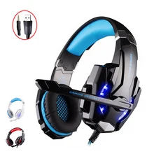 

KOTION EACH G9000 Earphones Gaming Headset headphones With Mic LED Light For Laptop Tablet computer PC Earphone Stereo Headset