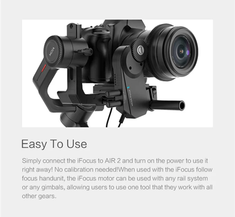 Беспроводной стабилизатор для камеры MOZA iFocus DSLR Air 2 или AirCross|Аксессуары систем