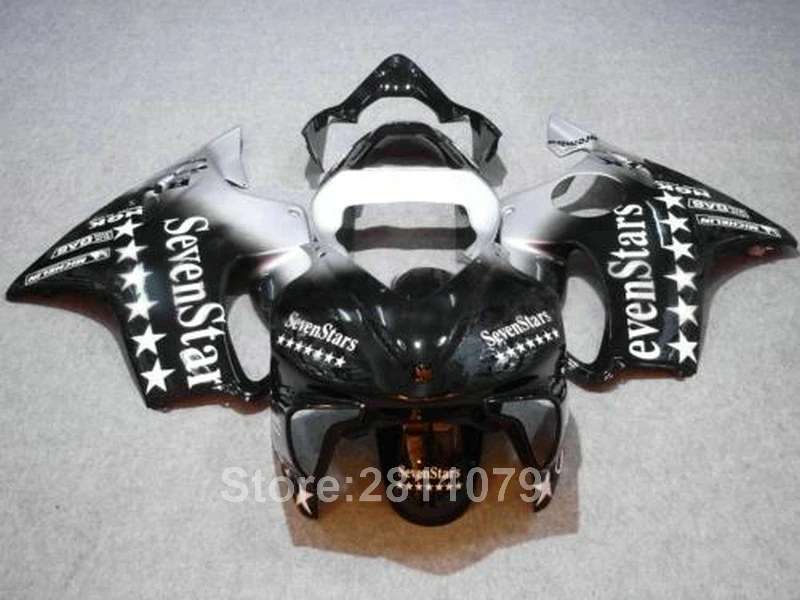 Injection mold 100% fit for Honda CBR600 F4I 01 02 03 silver black fairings set CBR600RR 2001 2002 2003 HU15 | Автомобили и