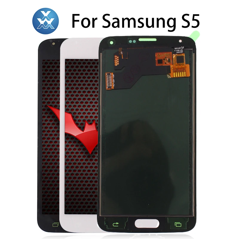 Adjust LCD for SAMSUNG Galaxy S5 LCD Display i9600 G900 G900F G900M SM G900F Touch Screen