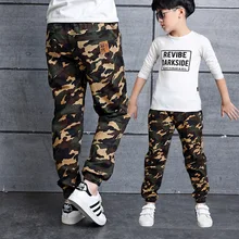 100-160 cm De Mode Camouflage Garçon pantalon hiver chaud coton garçon pantalon enfants Pantalons de Survêtement printemps automne enfants sports occasionnels pantalon