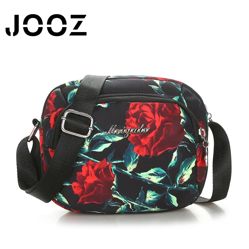 Женская сумка-мессенджер Сумки нейлон Повседневная сумка цветочный молнии Crossbody