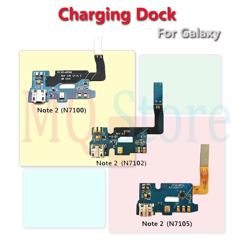 Для Samsung Galaxy Note 2 N7100 N7102 N7105 usb разъем для зарядки док станция гибкий кабель с