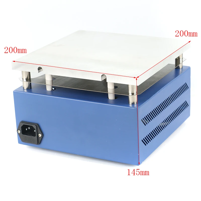  Vorheizen Station Digitale Konstante Temperatur Heizung Plattform 200x200mm Für SMD LED BGA PCB IC 