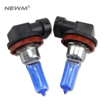 2 x H9 12V 65W Супер Белые галогенные лампы PGJ19-5 кварцевое стекло 5000K голубое кварцевое стекло автомобильный противотуманный светильник