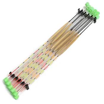 

10pcs/lot Durable Wooden Fishing Floating Charms Floats Stem Bobbers Set Wiggler Kit Float Tackle Tools Fishing Accessories