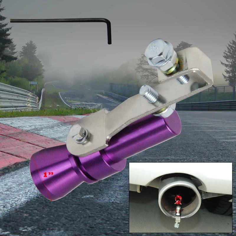 JX-LCLYL Car Turbo Muffler Exhaust Pipe Sound Simulator Whistle 37mm-48mm
