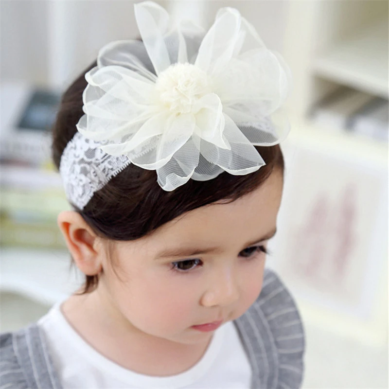 Headband Bandeau Bebe Fille Hair Accessories For Girls Solid Lace Flower Band For Baby Hair Acessorios Faixa Para Bebe Menina Hair Accessories Aliexpress