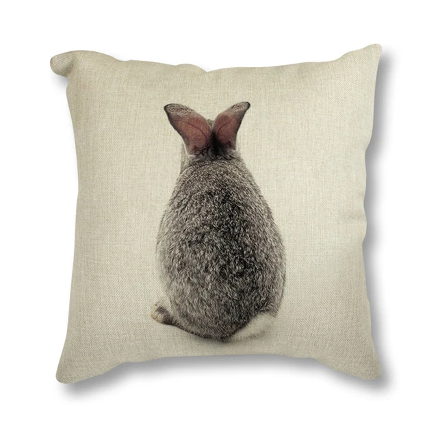 Animal Rabbit Deer Flower Crown Nursery Printed Decorative Cushion Cover Pillow Case Nordic Cushion Cover Sofa Animal Rabbit Deer Flower Crown Nursery Printed Decorative Cushion Cover Pillow Case Nordic Cushion Cover Sofa Car Decoration