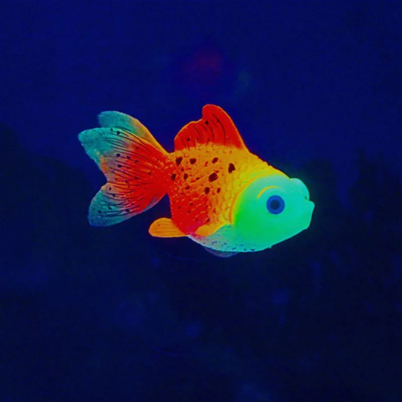 1pc Aquarium Artificial Goldfish Ornaments Fish Tank Silicone