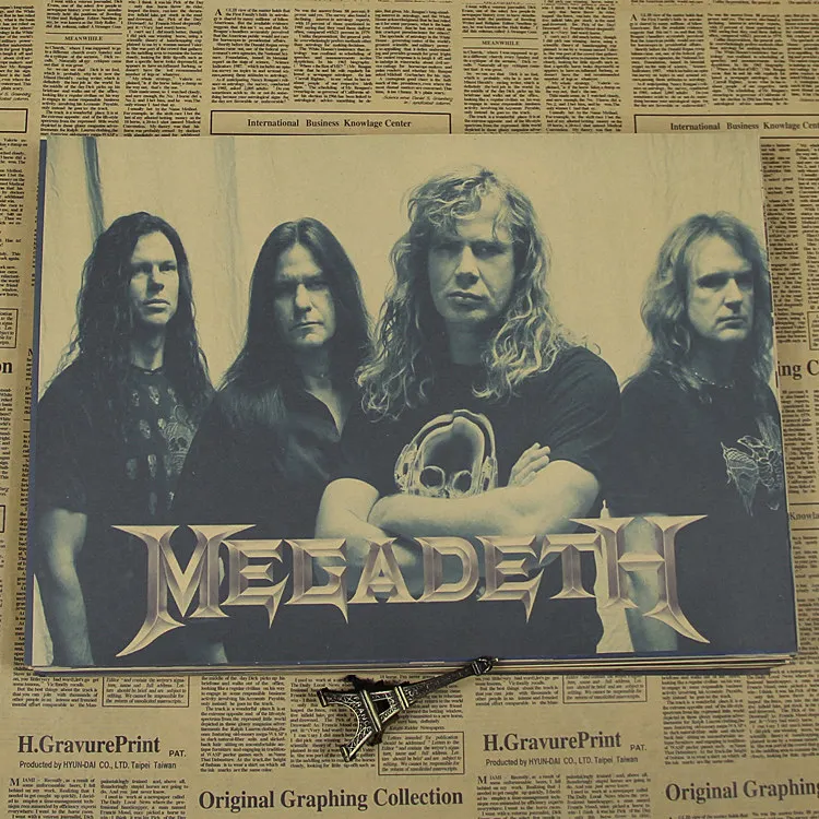 

Megadeth Mag Des band poster heavy metal rock paper poster